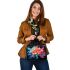 Colorful Abstract Flower Art Shoulder Handbag