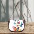 Colorful butterflies flying saddle bag