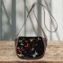 Colorful butterflies flying saddle bag