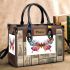 Colorful butterfly with floral elements small handbag