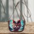 Colorful owl with unique mane Saddle Bags for Women: Perfect Gift for Girlfriend, Wife, Daughter