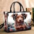 Contemplative canine a dog's view of the world small handbag