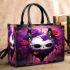 Crimson Heart Skull and Roses Small Handbag