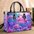 Cute baby turtle family in the sea small handbag