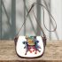 Cute cartoon frog saddle bag