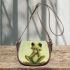 Cute cartoon frog with big eyes and hands saddle bag