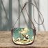 Cute cartoon pandas shooting stars saddle bag