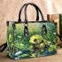 Cute chibi turtle in the water small handbag