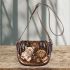 Cute dogs and cats with dream catcher drink coffee saddle bag