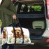 Cute golden retriever with easter eggs 3d travel bag