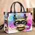 Cute kawaii bee wearing a crown with sparkling jewels small handbag