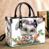 Cute kawaii gray bunny with big eyes small handbag