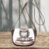 Cute owl sitting on top of books saddle bag