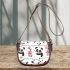 Cute panda pattern simple and cute saddle bag