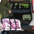 Cute pink owl cartoon character clip art 3d travel bag