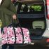 Cute pink pattern with hearts pandas and the word love 3d travel bag