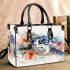 Cute turtle in the watercolor style small handbag