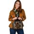 Dashhund mushroom and draem catcher shoulder handbag