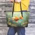 Delightful Portraits of Cute Fish in Their Natural Habitat Leather Tote Bag