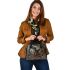 Dinosaurus with dream catcher shoulder handbag