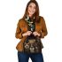 Dogs and cats smile with dream catcher shoulder handbag