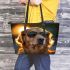 Dogs Taking Coolness to the Next Level 6 Leather Tote Bag