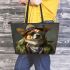 Dogs with Swag Leather Tote Bag