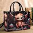 Dragon in Red Bubbles Small Handbag