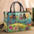 Dragonflies dancing to the tune spring with colorful Small Handbag