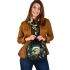 Eagle smile with dream catcher shoulder handbag