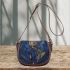 earth map with dream catcher Saddle Bag