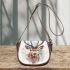 Elegant deer with large antlers saddle bag