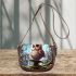 Enchanted forest owl saddle bag