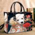 Enchanting canine with rose small handbag
