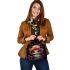 Enchanting Owl in Colorful Forest Shoulder Handbag