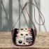 Eyes of curiosity three white cats Saddle Bags for Women: Perfect Gift for Girlfriend, Wife, Daughter