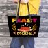 Feast Mode Thanksgiving Leather Tote Bag