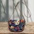 Feline fusion in abstract surroundings Saddle Bags for Women: Perfect Gift for Girlfriend, Wife, Daughter