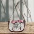 Flamingos and dream catcher saddle bag