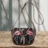 Flamingos and dream catcher saddle bag