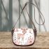 Floral style with a cute deer saddle bag