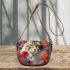 Floral whiskers in the spotlight Saddle Bags for Women: Perfect Gift for Girlfriend, Wife, Daughter