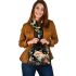 Fox Amidst Blooming Wildflowers Shoulder Handbag