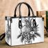 Fruits and dream catcher pencil drawing simple color small handbag