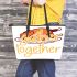 gather together Leather Tote Bag