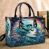 Ghostly Scream in Blue Small Handbag