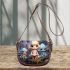 Girl and three dragons in forest Saddle Bags for Women: Perfect Gift for Girlfriend, Wife, Daughter