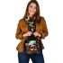 Girl with Teddy in Dim Room Shoulder Handbag