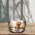 Golden retriever and mushrooms Saddle Bags for Women: Perfect Gift for Girlfriend, Wife, Daughter