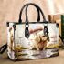 Golden retriever and mushrooms Chic Stylish Small Handbag & Women Totes: Perfect Gift for Girlfriend | Crossbody, Purse, Handbag